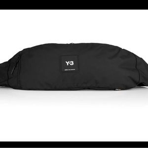 NWT Y-3 Yohji Yamamoto x Adidas Logo Crossbody Sling Bag in Black with dust bag